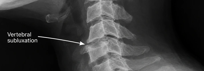 X-Ray Showing Vertebral Subluxation In Spine